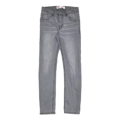 LEVI'S 510 Jeans Grey Denim Slim Skinny Boys W25 L27