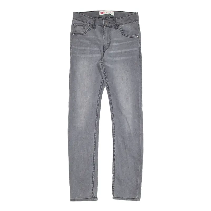 LEVI'S 510 Jeans Grey Denim Slim Skinny Boys W25 L27