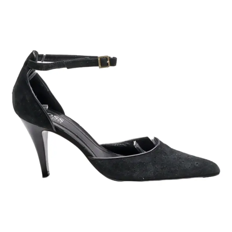 BOSS D’Orsay Heels Black Leather Womens UK 3