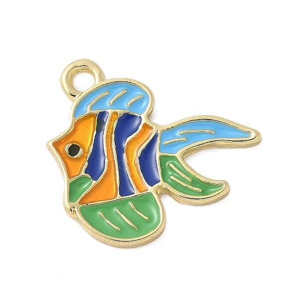Ocean Theme Alloy Enamel Pendants