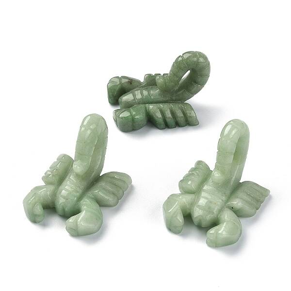 Natural Green Aventurine Carved Healing Scorpion Figurines