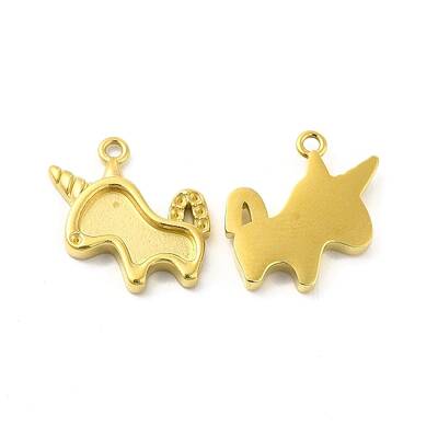 Ion Plating(IP) 304 Stainless Steel Pendant Rhinestone Settings