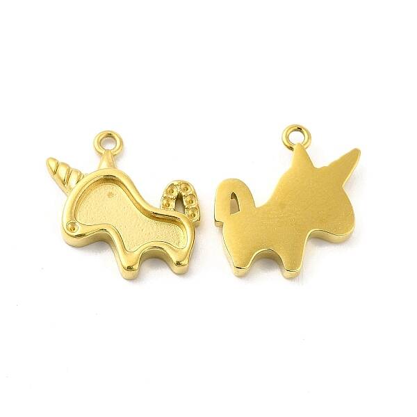 Ion Plating(IP) 304 Stainless Steel Pendant Rhinestone Settings