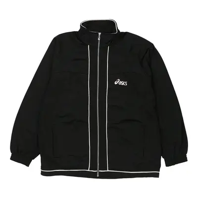 Asics Track Jacket - Large Black Polyester