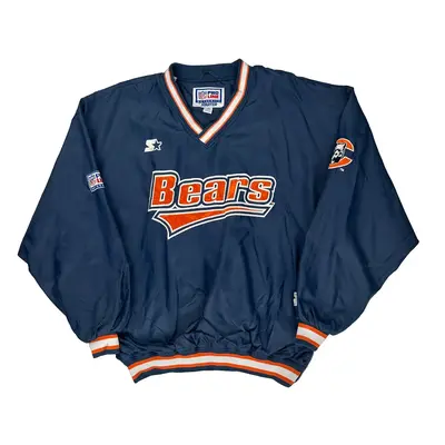 Chicago Bears Starter Nfl Sweatshirt - XL Blue Polyester