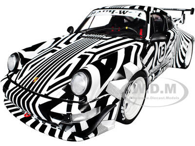 2022 RWB Bodykit #13 The Zebra Black and White Striped 1/18 Diecast Model Car by Solido