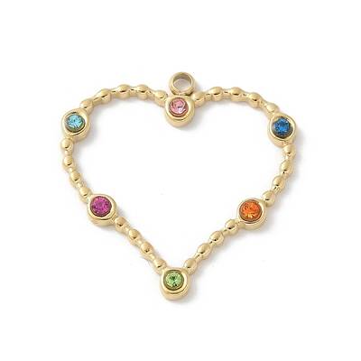 304 Stainless Steel Rhinestone Pendants