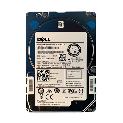 0V2KWT Dell 1.2TB 12Gb/s SAS 10000 2.5-inch 64MB Hard Drive