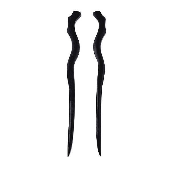 Vintage Schima Wood Hair Sticks Findings