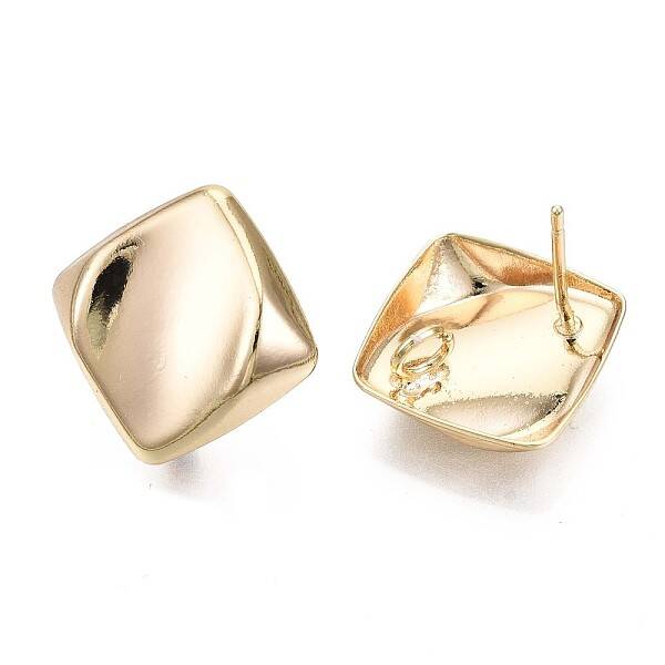 Brass Stud Earring Findings