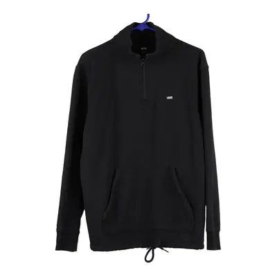 Helly Hansen 1/4 Zip - Medium Black Cotton Blend