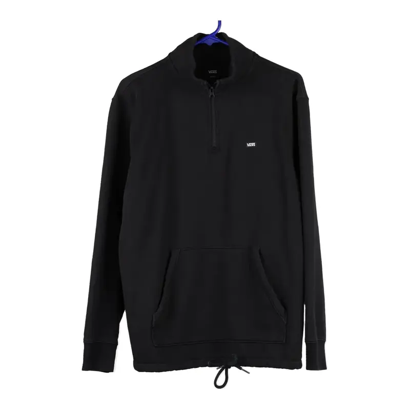 Helly Hansen 1/4 Zip - Medium Black Cotton Blend