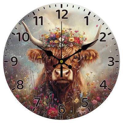 MDF Printed Wall Clock