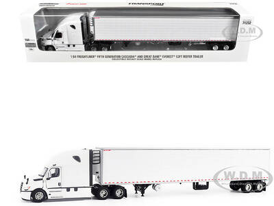 2025 Freightliner Cascadia Gen-5 Truck Tractor with Sleeper and Great Dane Champion 53ft Refrigerated Trailer Winter White T...