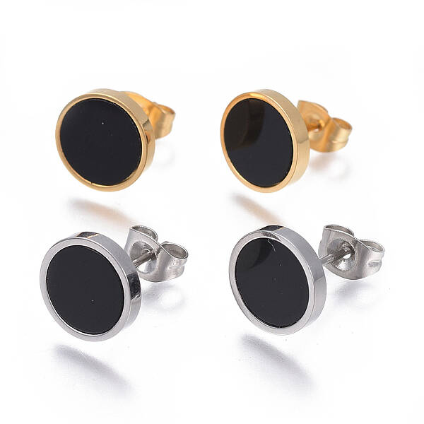 304 Stainless Steel Stud Earrings