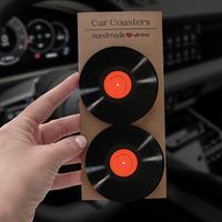 Car Coasters, Anti-slip Car Cup Holder Pad, Car Interior Decoration Accessories for Women & Men, Daily and Year-round Gift