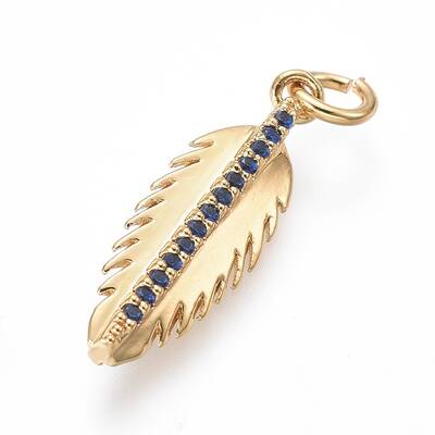 Brass Micro Pave Cubic Zirconia Pendants