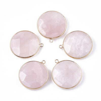 Natural Rose Quartz Pendants