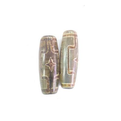 Tibetan Style dZi Beads