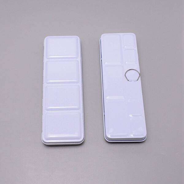 Iron Empty Watercolor Tin Box Palette Paint Case