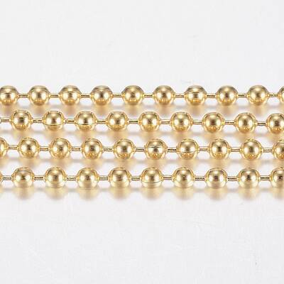 Handmade Ion Plating(IP) 304 Stainless Steel Ball Chains