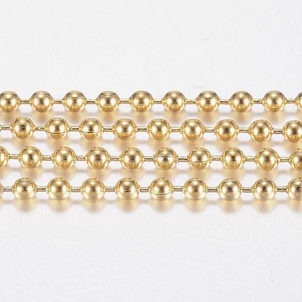Handmade Ion Plating(IP) 304 Stainless Steel Ball Chains
