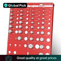 Metric & Standard Thread Checker, 42-point Thread Checker, Thread Size Identification Board Test Gauge Set, Hand Measuring Ha...