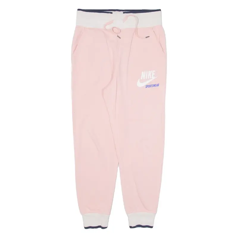 NIKE Womens Joggers Pink Tapered S W28 L25