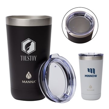 12 Custom Manna 18 oz Ranger Pint Steel Tumbler - Vacuum Insulated ...