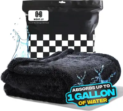 Neatly Twisted-Loop Car Drying Towel – 2025 XL Upgrade 28x36, 1300GSM Premium Microfiber for Fast & Streak-Free Drying