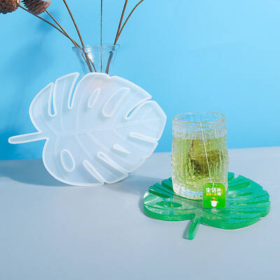 DIY Monstera Leaf Cup Mat Food Grade Silicone Molds