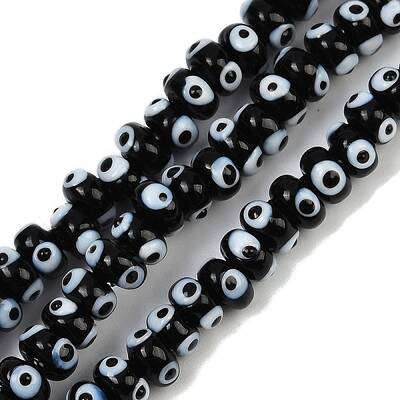 Handmade Evil Eye Lampwork Beads Strands