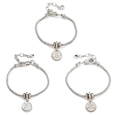 Brass Micro Pave Cubic Zirconia European Bracelets