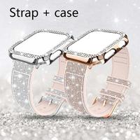 Smart Watch Case with Band, 1 Count Watch Case + 1 Count Watch Band, Fashionable Wearable Accessories Compatible with Apple ...