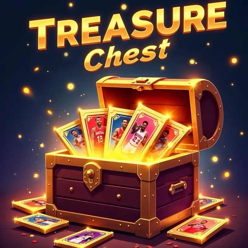 Sports Trading Cards Treasure Chest Pack
