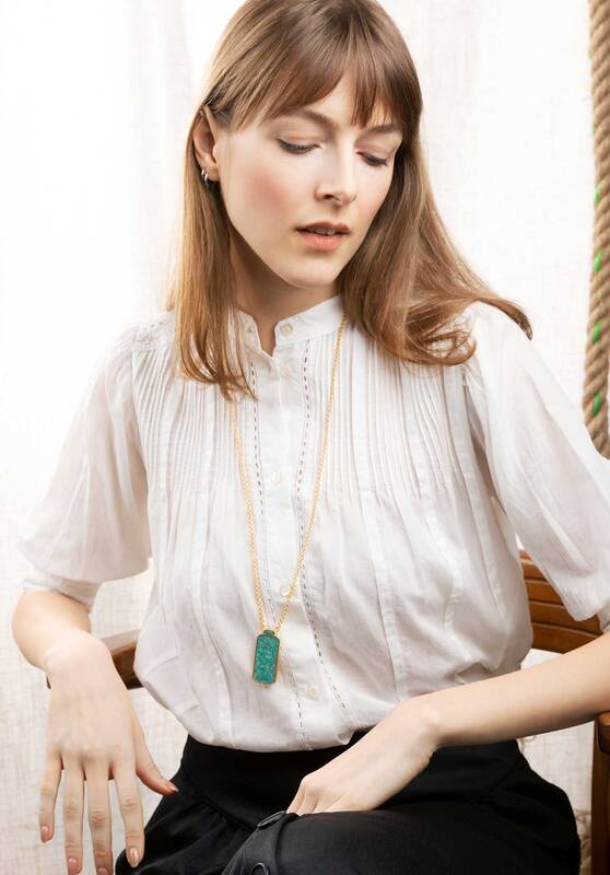 Necklace 3evj 20-v64050 Water-Green | Color: WATER GREEN | Size: U