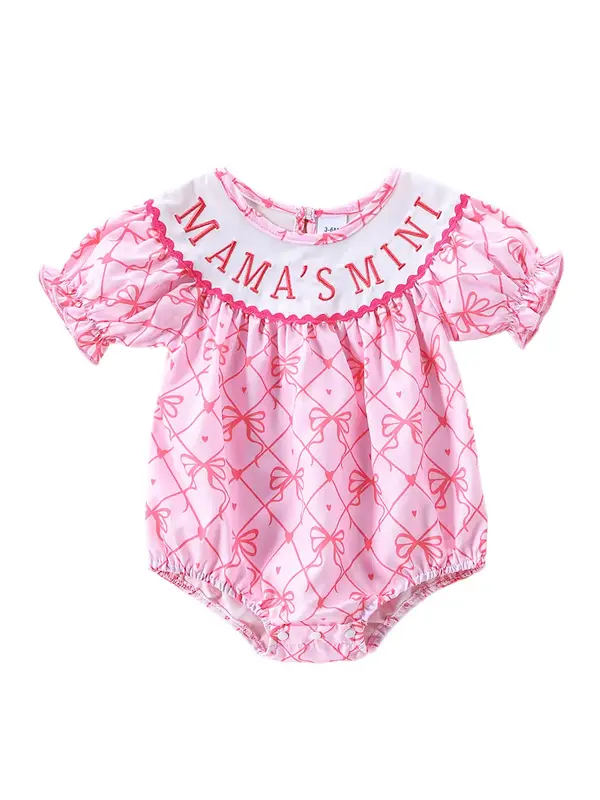 Infant Summer 0-18 Months Romper Baby girls' Short Sleeve Bow Pring Cute One-pieces Babygirl Clothes Clothing Products