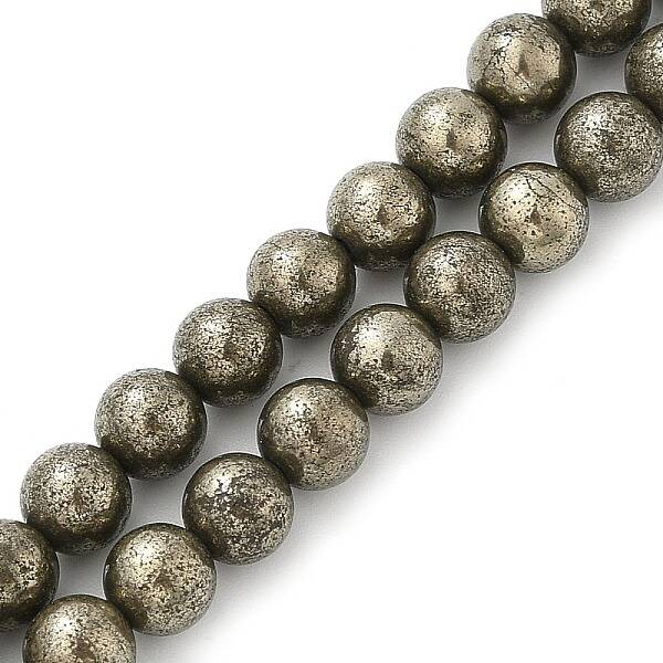 Natural Pyrite Beads Strands