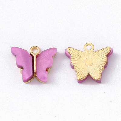 Alloy Acrylic Pendants