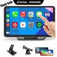 【APOKAMORI】2025 Newest Portable Carplay Screen for Car, 7 Inch IPS Touchscreen Car Stereo Support Wireless Carplay, Holid...