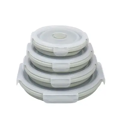 Silicone lunch box | Color: Green | Size: 550ml