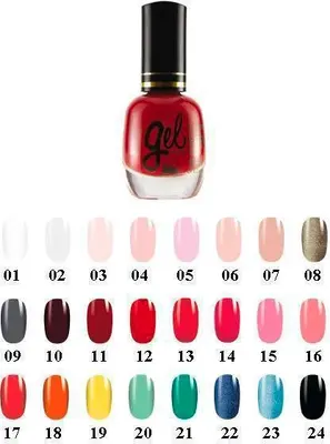 Astra Gel Effect - Nail Polish 24 Noir Fonce