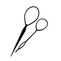 2pcs Hair Braiding Tool Set, Hair Styling Accessories, Magic Tail Loop Hair Kit for Women & Girls