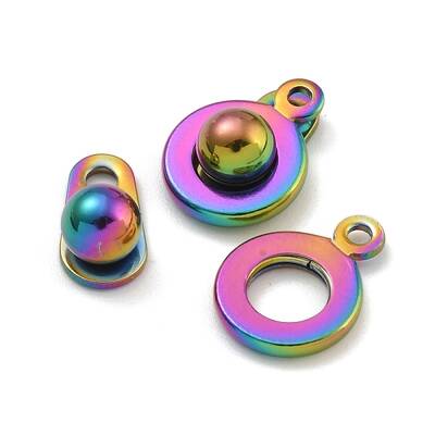 Ion Plating(IP) 201 Stainless Steel Snap Clasps