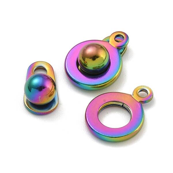 Ion Plating(IP) 201 Stainless Steel Snap Clasps