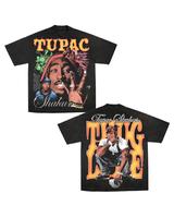 Tupac Shakur, Vintage 90s Tupac Shakur 2Pac Bling Big Face Hip Hop Rap T Shirt Mens11