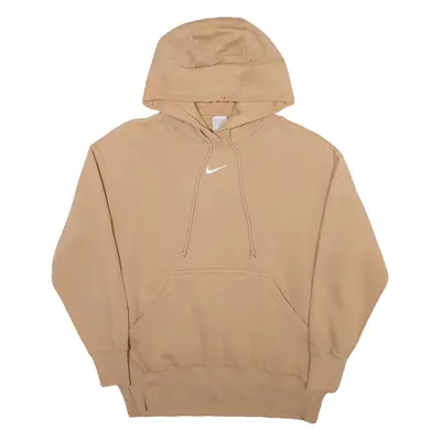 NIKE Oversized Womens Beige Hoodie S