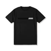 Men's Black Casual Crew Neck T-Shirt with Paris Letter Print – Trendy Short Sleeve Summer Tee for Sports & Outdoor Activiti...