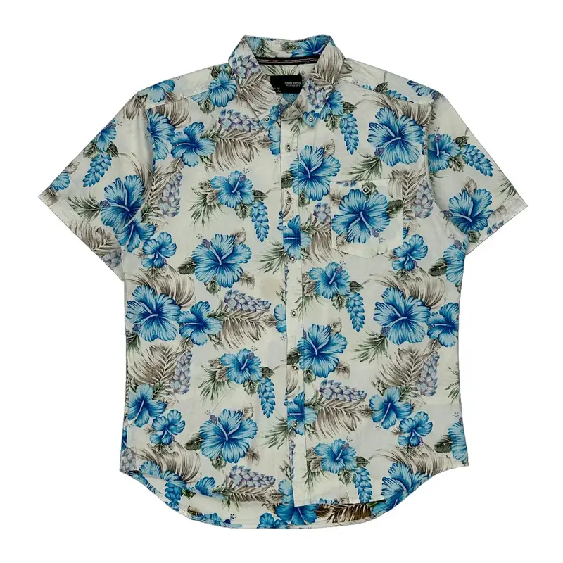 Sunrise Kingdom Hawaiian Shirt - Large Multicoloured Cotton