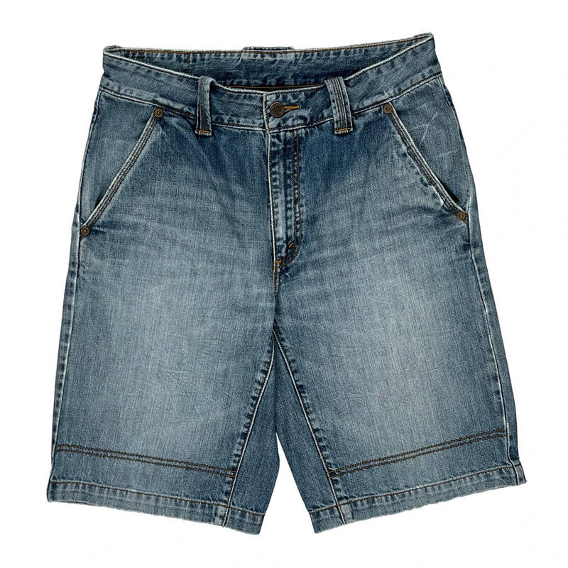 Levis Denim Shorts - 34W 11L Light Wash Denim